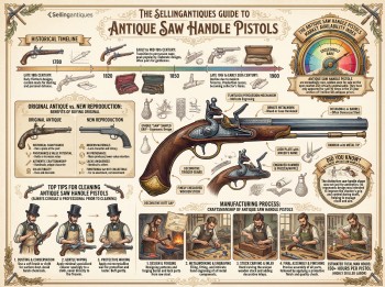 Antique Saw Handle Pistols Guide Infographic