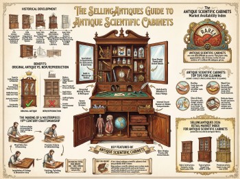 Antique Scientific Cabinets Guide Infographic
