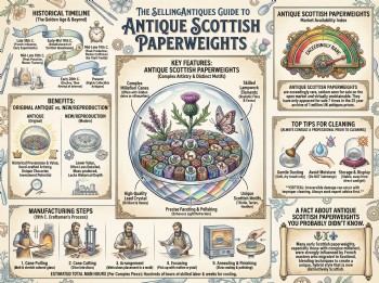 Antique Scottish Paperweights Guide Infographic