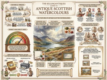 Antique Scottish Watercolours Guide Infographic
