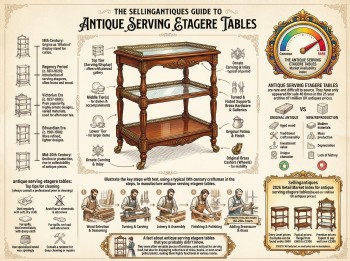 Antique Serving Etagere Tables Guide Infographic