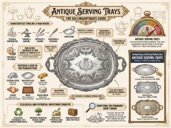 Antique Serving Trays Guide Infographic
