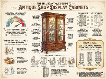 Antique Shop Display Cabinets Guide Infographic