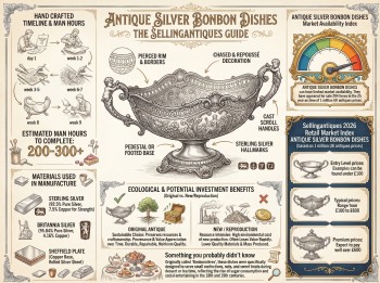 Antique Silver Bonbon Dishes Guide Infographic