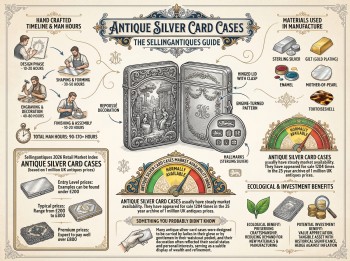 Antique Silver Card Cases Guide Infographic