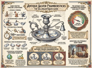 Antique Silver Chambersticks Guide Infographic