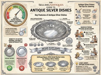 Antique Silver Dishes Guide Infographic