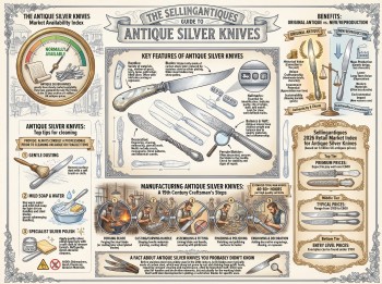Antique Silver Knives Guide Infographic