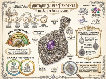 Antique Silver Pendants Guide Infographic