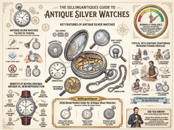 Antique Silver Watches Guide Infographic