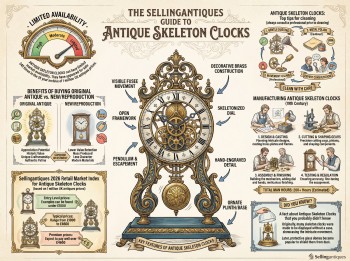 Antique Skeleton Clocks Guide Infographic