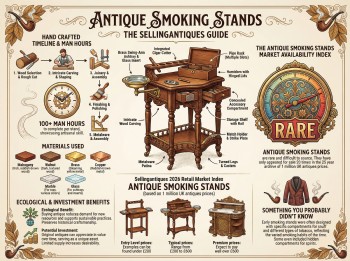 Antique Smoking Stands Guide Infographic