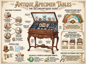 Antique Specimen Tables Guide Infographic