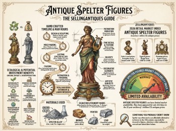 Antique Spelter Figures Guide Infographic