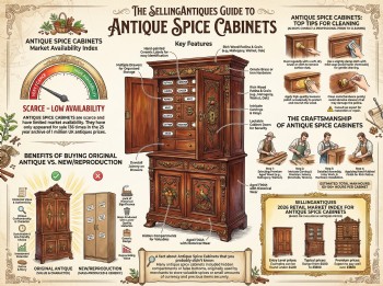 Antique Spice Cabinets Guide Infographic