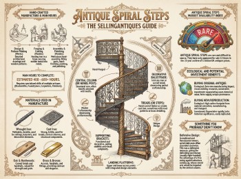 Antique Spiral Steps Guide Infographic