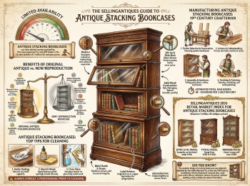 Antique Stacking Bookcases Guide Infographic