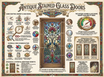 Antique Stained Glass Doors Guide Infographic
