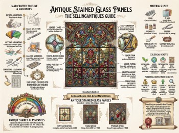 Antique Stained Glass Panels Guide Infographic