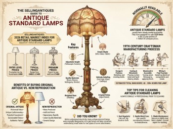 Antique Standard Lamps Guide Infographic
