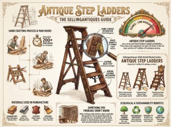 Antique Step Ladders Guide Infographic