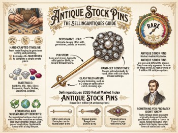 Antique Stock Pins Guide Infographic