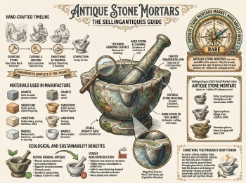 Antique Stone Mortars Guide Infographic