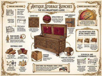 Antique Storage Benches Guide Infographic