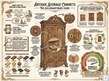 Antique Storage Cabinets Guide Infographic