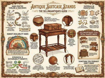 Antique Suitcase Stands Guide Infographic