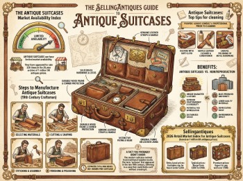 Antique Suitcases Guide Infographic