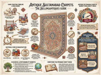Antique Sultanabad Carpets Guide Infographic