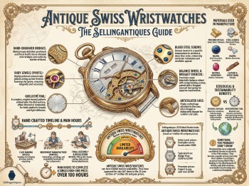 Antique Swiss Wristwatches Guide Infographic