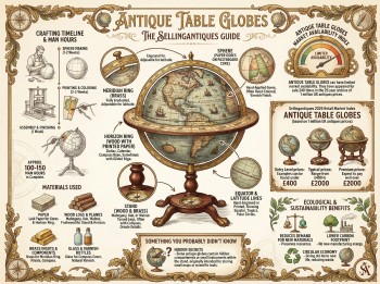 Antique Table Globes Guide Infographic