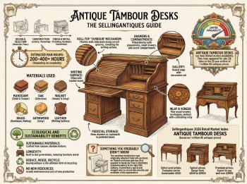 Antique Tambour Desks Guide Infographic