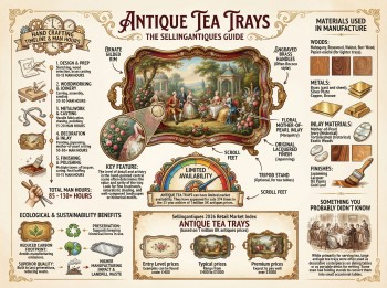 Antique Tea Trays Guide Infographic