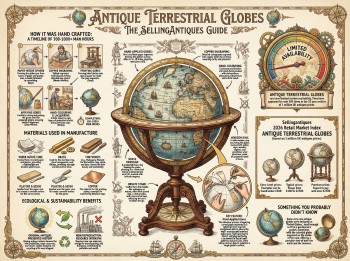 Antique Terrestrial Globes Guide Infographic