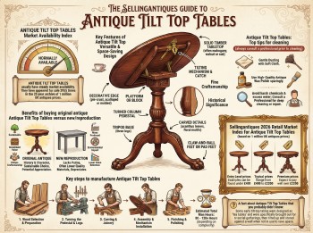 Antique Tilt Top Tables Guide Infographic