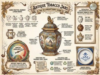 Antique Tobacco Jars Guide Infographic