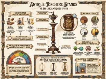 Antique Torchere Stands Guide Infographic