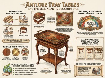 Antique Tray Tables Guide Infographic