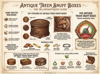 Antique Treen Snuff Boxes Guide Infographic