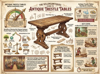 Antique Trestle Tables Guide Infographic