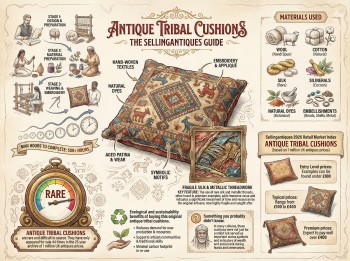 Antique Tribal Cushions Guide Infographic