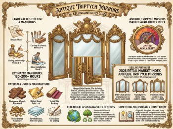 Antique Triptych Mirrors Guide Infographic