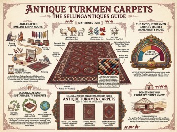Antique Turkmen Carpets Guide Infographic
