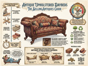 Antique Upholstered Daybeds Guide Infographic