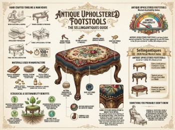 Antique Upholstered Footstools Guide Infographic