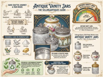 Antique Vanity Jars Guide Infographic