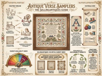 Antique Verse Samplers Guide Infographic